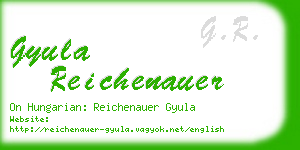 gyula reichenauer business card